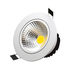 6 Watt COB Led Spot Armatür Beyaz Kasa Sarı Işık 3000K Valens Aydınlatma