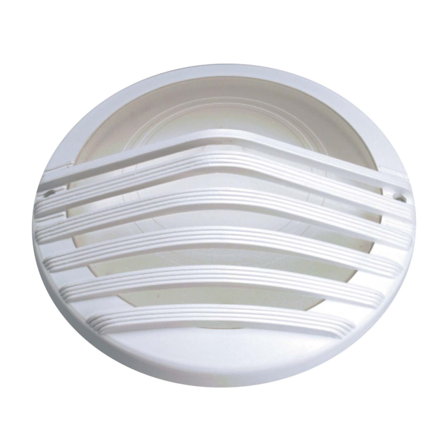 Pramit Caged White Plastic Luminaire